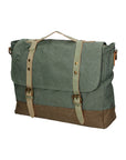 Minerva Borsa a mano unisex Canvas e pelle ZG3011-VERDE GREEN Chiara Ferretti
