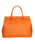 Aleria Borsa a mano da donna Vera pelle 8005-D29 ARANCIONE Chiara Ferretti