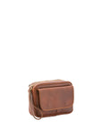 Pochette da donna in vera pelle Made in Italy 4414-MARRONE Alessia Firenze