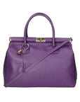 Aleria Borsa a mano da donna Vera pelle 8005-D45 VIOLA Chiara Ferretti