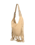 Zefira Borsa a spalla da donna Pelle Scamosciata 8630-FANGO Chiara Ferretti