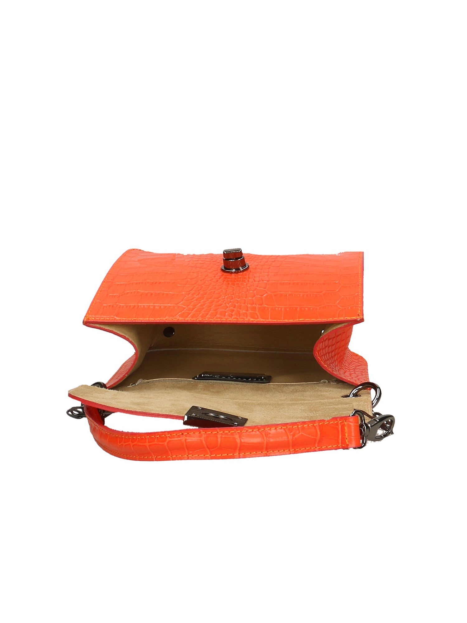 Nicole Borsa a spalla da donna Vera pelle 193746-ARANCIO ORANGE Chiara Ferretti