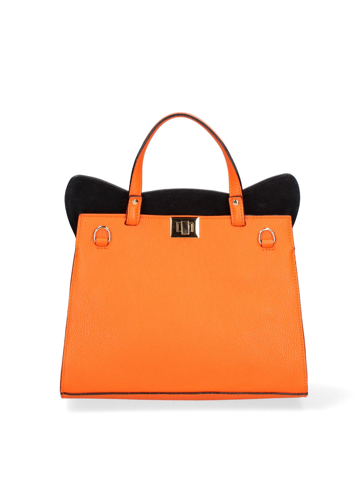 Arancia Borsa a mano da donna 100% pelle 8969-ARANCIO+BIANCO Chiara Ferretti
