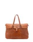 Borsa da viaggio unisex in vera pelle 100% cotone 4066-MIELE Alessia Firenze
