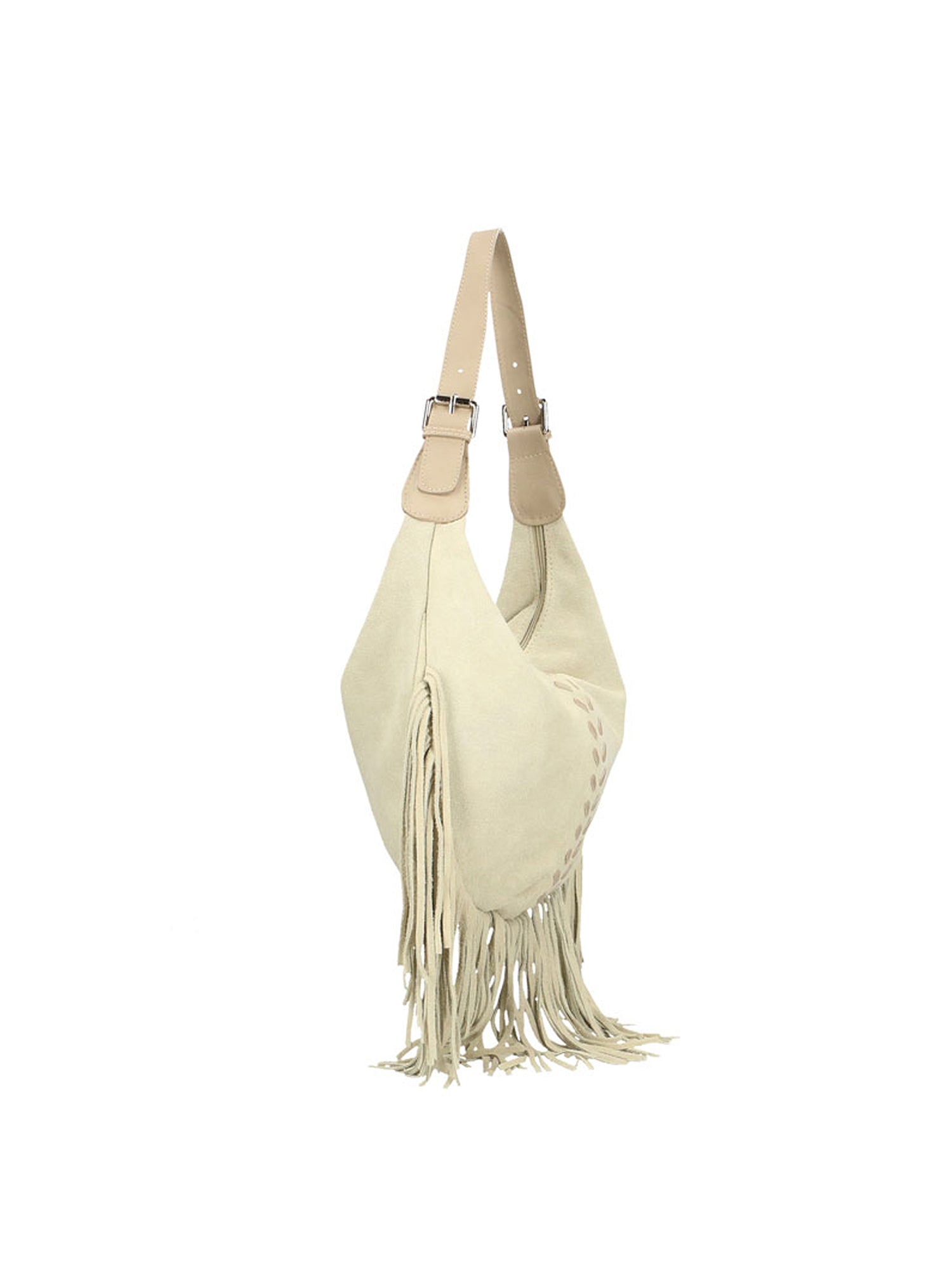 Zefira Borsa a spalla da donna Pelle Scamosciata 8630-BEIGE Chiara Ferretti