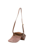 Borsa a tracolla da donna 100% vera pelle 4582-TESTA DI MORO Alessia Firenze