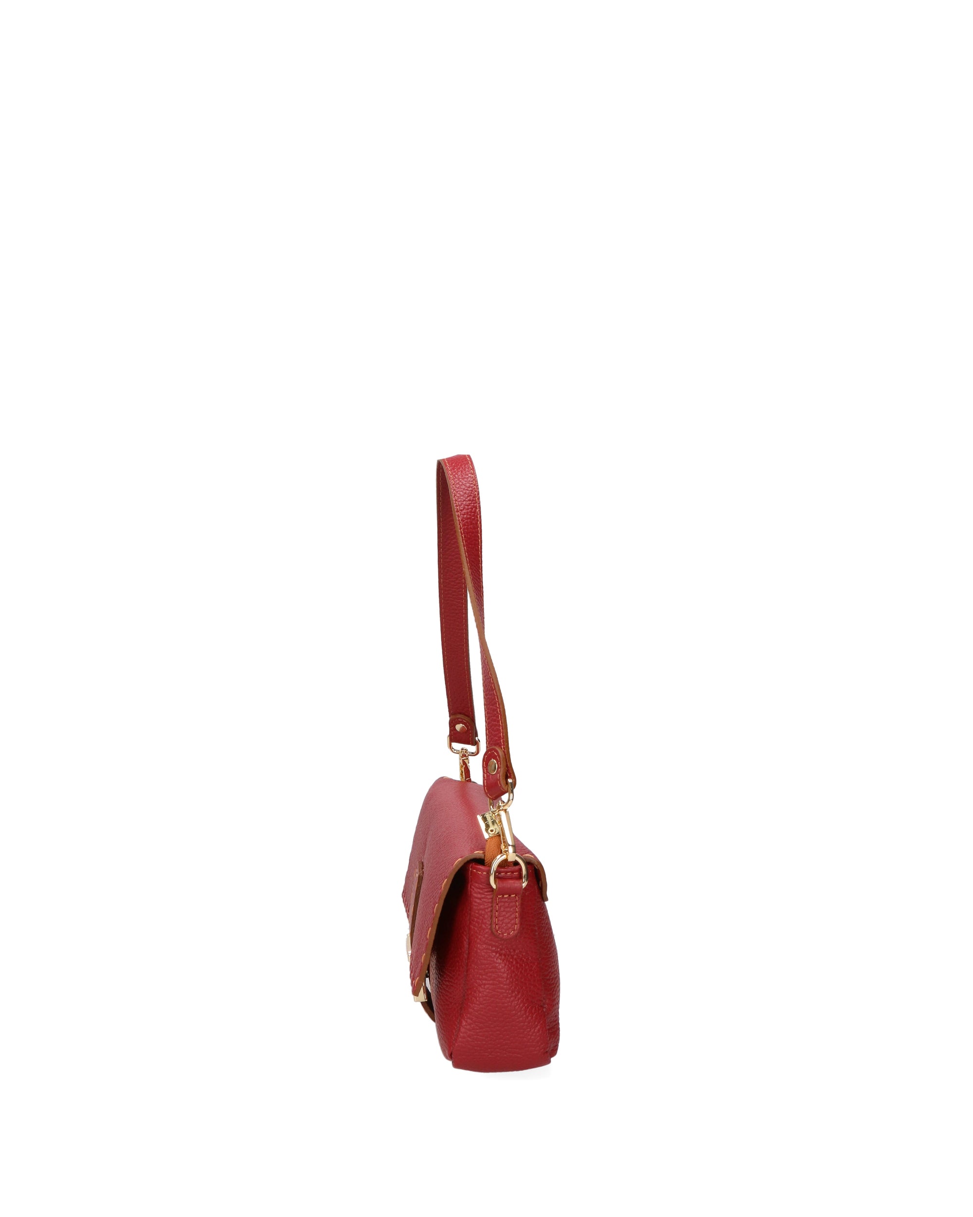 Wally Borsa a spalla da donna Vera pelle 06869-D10 ROSSO SCURO Chiara Ferretti