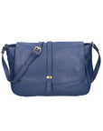 Veronica Borsa a spalla da donna Vera pelle 06519-D24 BLU JEANS Chiara Ferretti