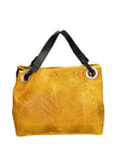 Emilia Borsa a spalla da donna Vera pelle 80059-008 GIALLO Chiara Ferretti