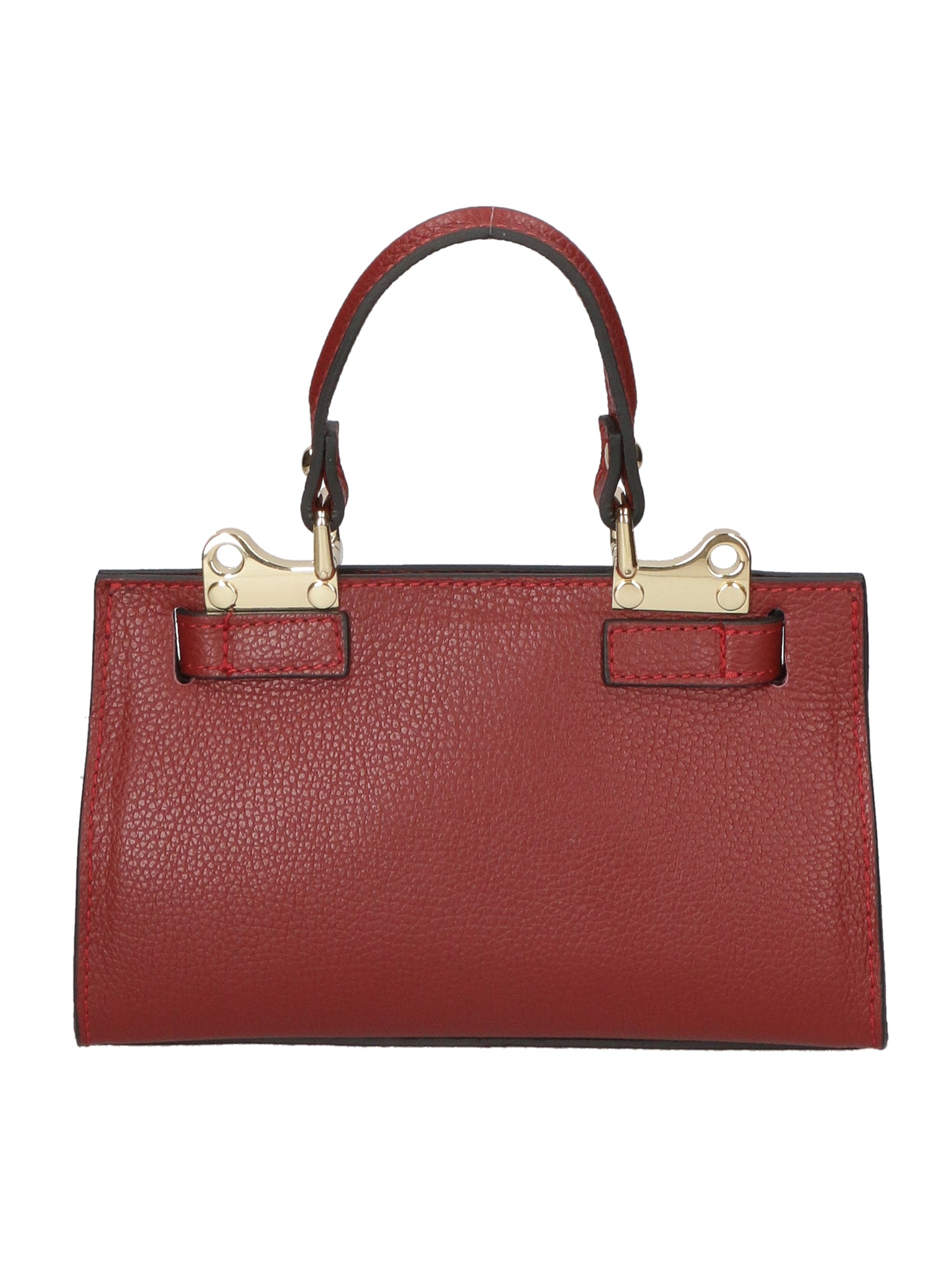 Noel Borsa a mano da donna Vera pelle 04265-D10 ROSSO SCURO DARK RED Chiara Ferretti