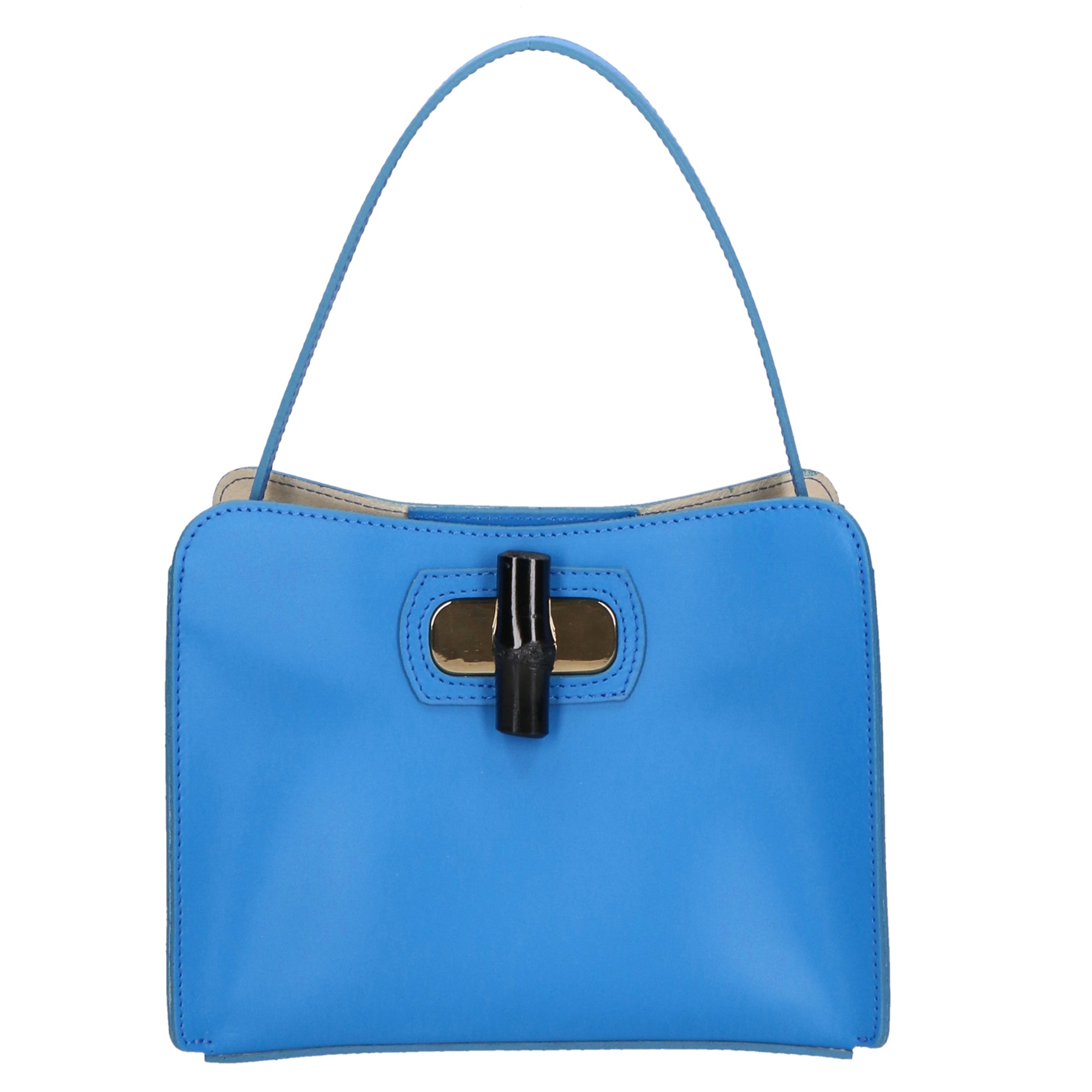 Katia Borsa a mano da donna 100% pelle 06011-L222 BLU ASTER Chiara Ferretti