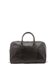 Borsa da viaggio unisex in vera pelle 100% cotone 4040-NERO Alessia Firenze