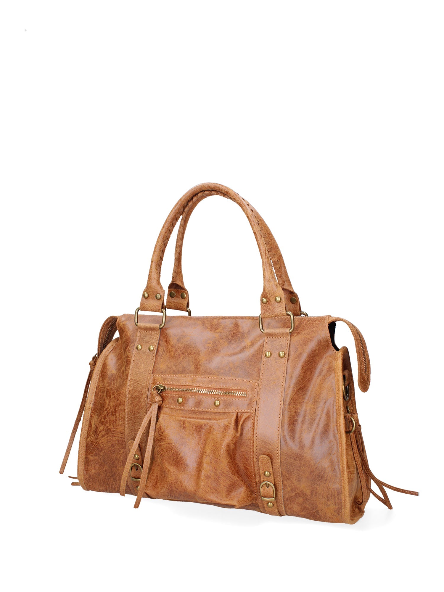 Elara Borsa a spalla da donna Vera pelle 06090-031 CUOIO SCURO Chiara Ferretti