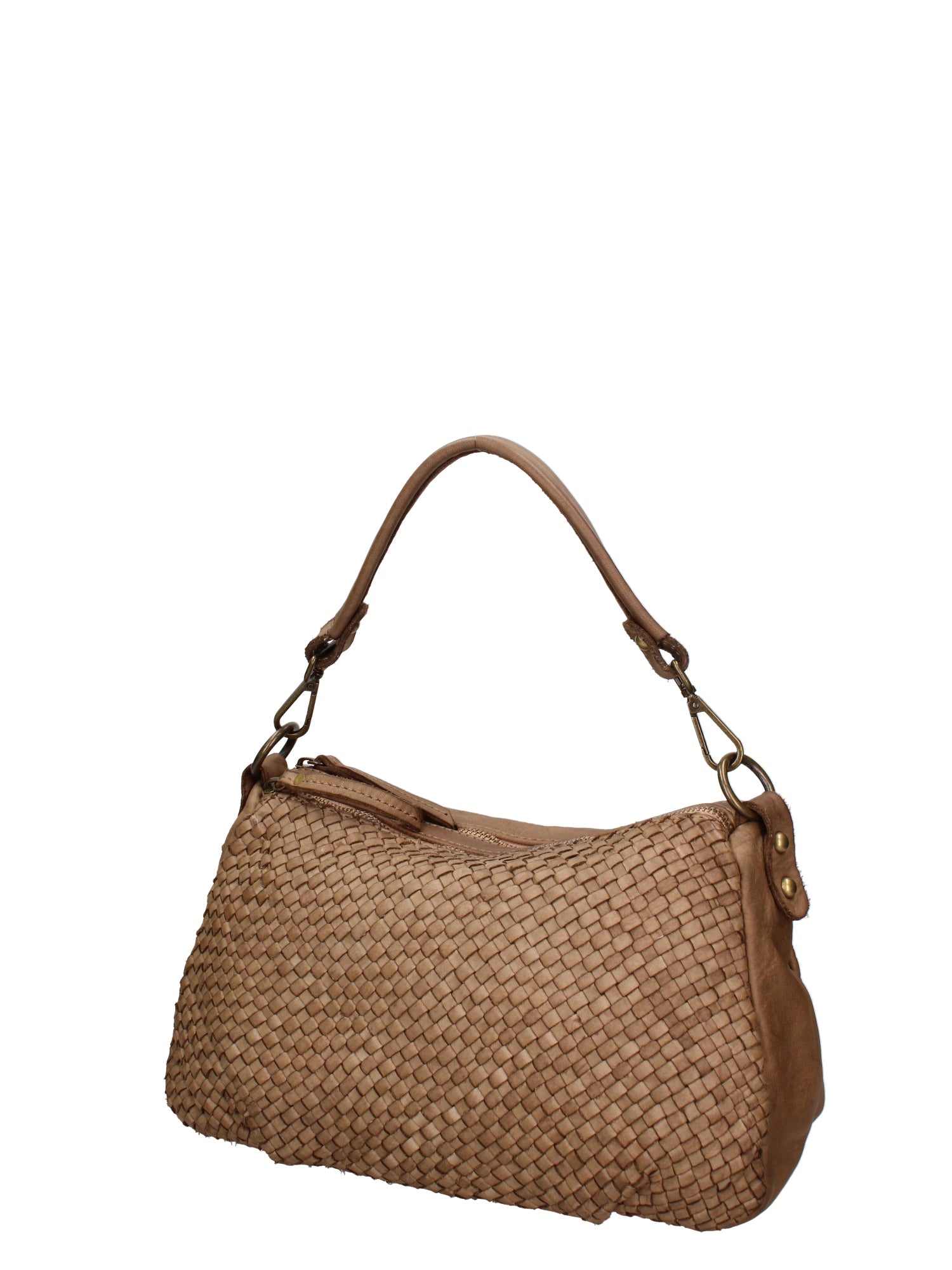 Novella Borsa a spalla da donna Vera pelle 7800-TAUPE Chiara Ferretti