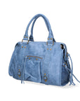 Elara Borsa a spalla da donna Vera pelle 06090-BLU JEANS Chiara Ferretti