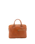 Borsa a mano unisex in vera pelle Made in Italy 4318-MIELE Alessia Firenze