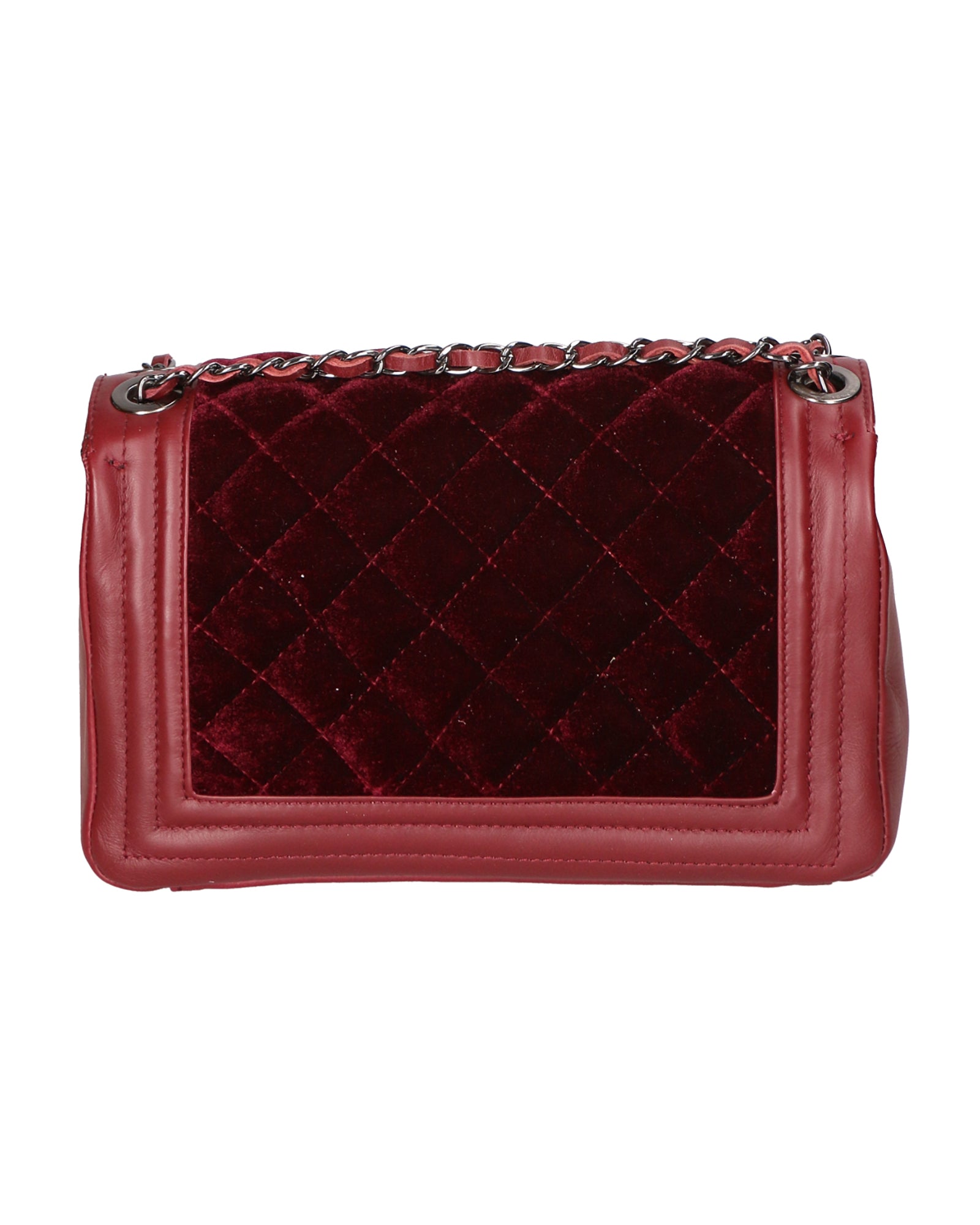Valeriana Borsa a tracolla da donna Velluto e pelle 1139-BORDO Chiara Ferretti