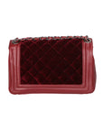 Valeriana Borsa a tracolla da donna Velluto e pelle 1139-BORDO Chiara Ferretti