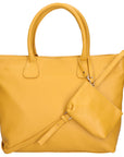 Sylvie Unisex Handbag in Genuine Leather Made in Italy 34x30x9 cm