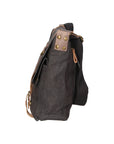 Milena Borsa a tracolla unisex Canvas e vera pelle ZG3009-NERO BLACK Chiara Ferretti