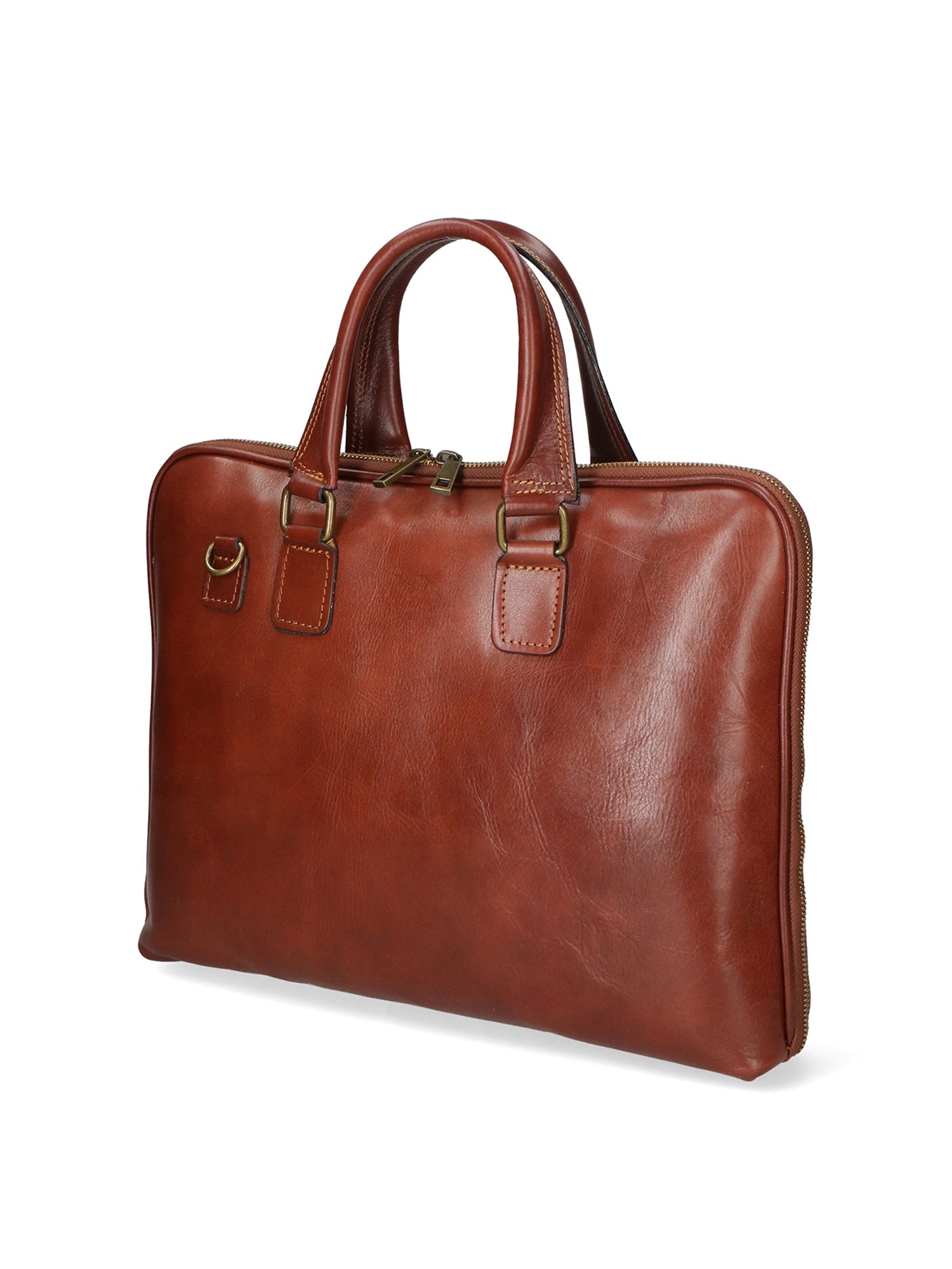 Fabiana Borsa a mano unisex Vera pelle 9033-MARRONE BROWN Chiara Ferretti