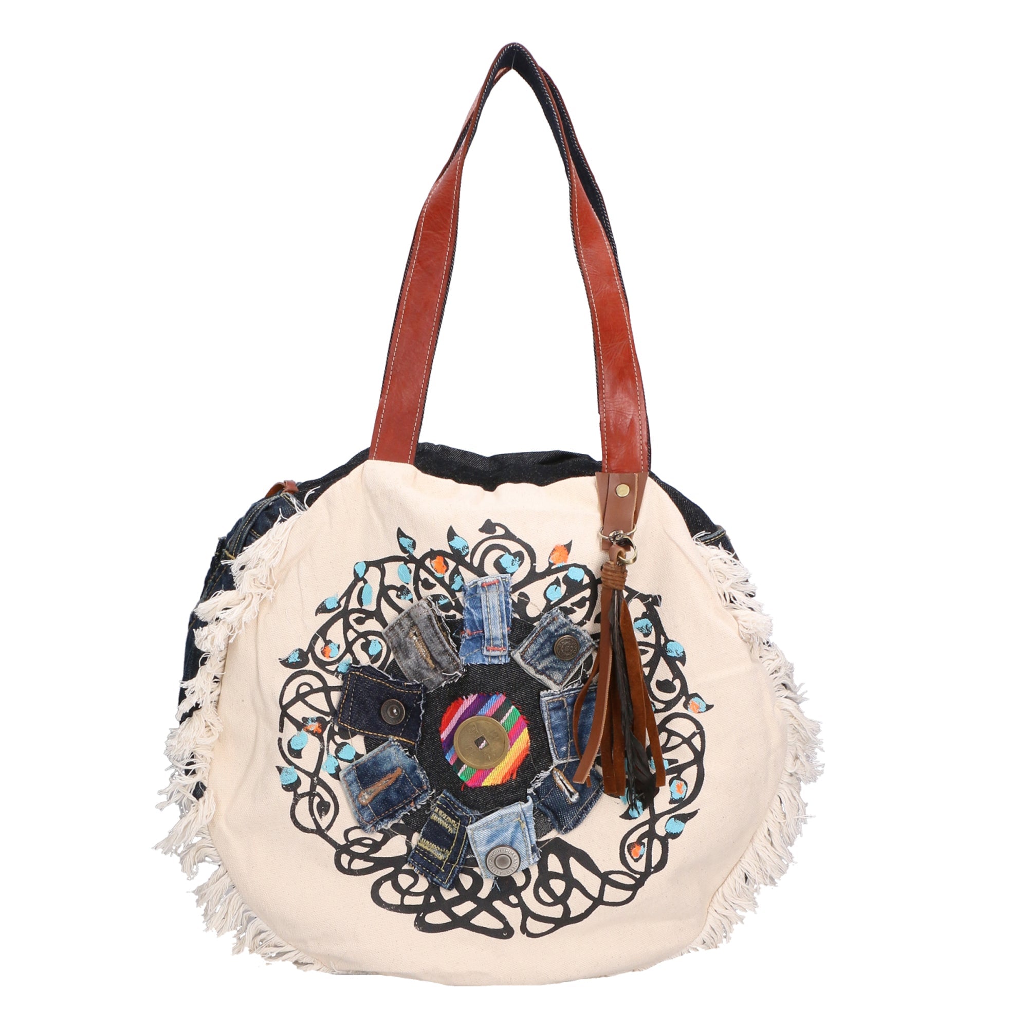 Ivana Borsa a spalla da donna Cotone e Jeans 88101-JEANS 012 Chiara Ferretti