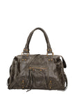 Elara Borsa a spalla da donna Vera pelle 06090-049 VERDE MILITARE SCURO Chiara Ferretti