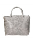 Enza Borsa a mano da donna Vera pelle 8007023FBG-020 GRIGIO CHIARO Chiara Ferretti
