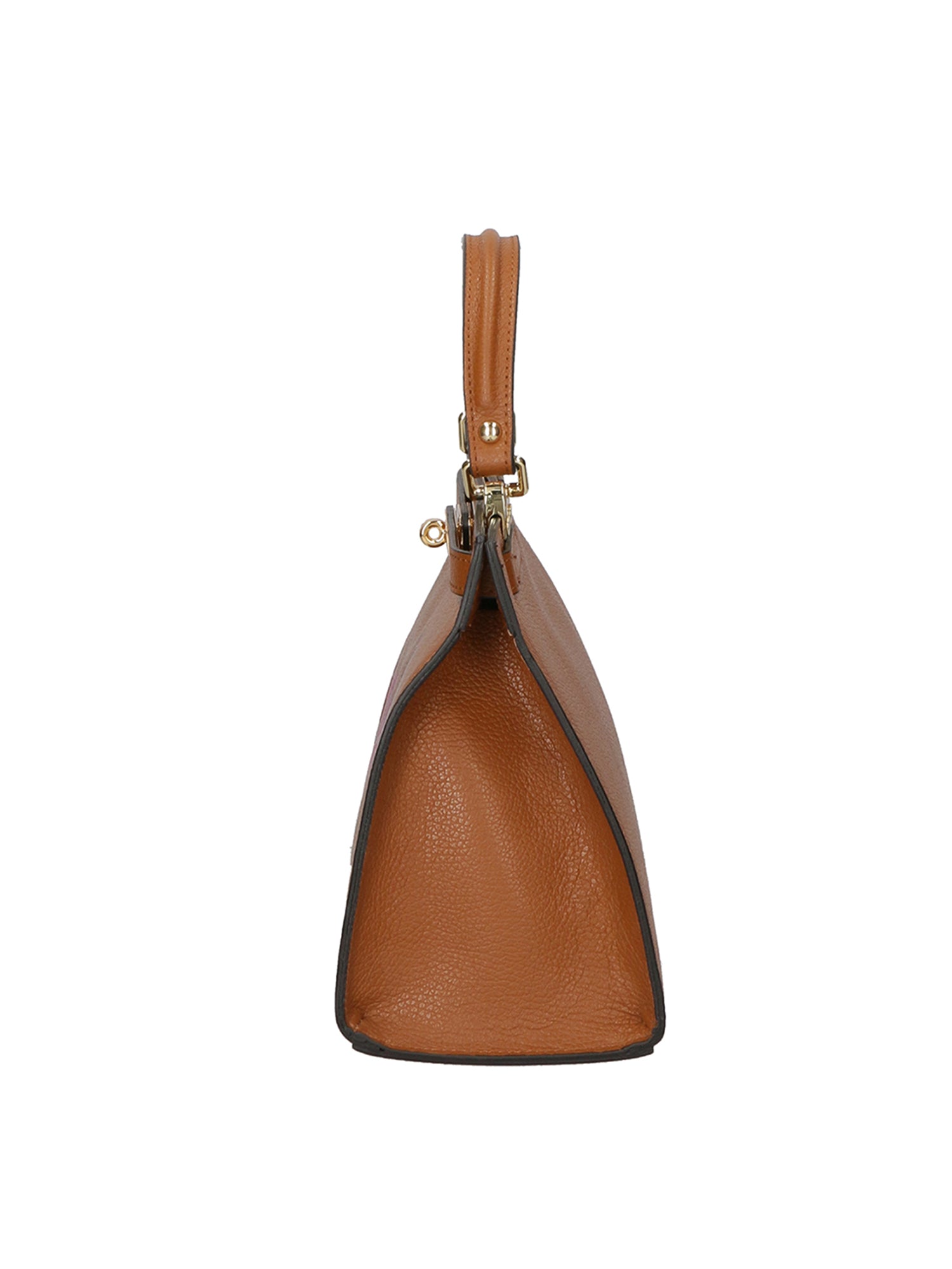 Nina Borsa a mano da donna 100% pelle 04263-D17 CUOIO SCURO DARK COGNAC Chiara Ferretti