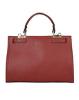 Nina Borsa a mano da donna 100% pelle 04263-D10 ROSSO SCURO DARK RED Chiara Ferretti