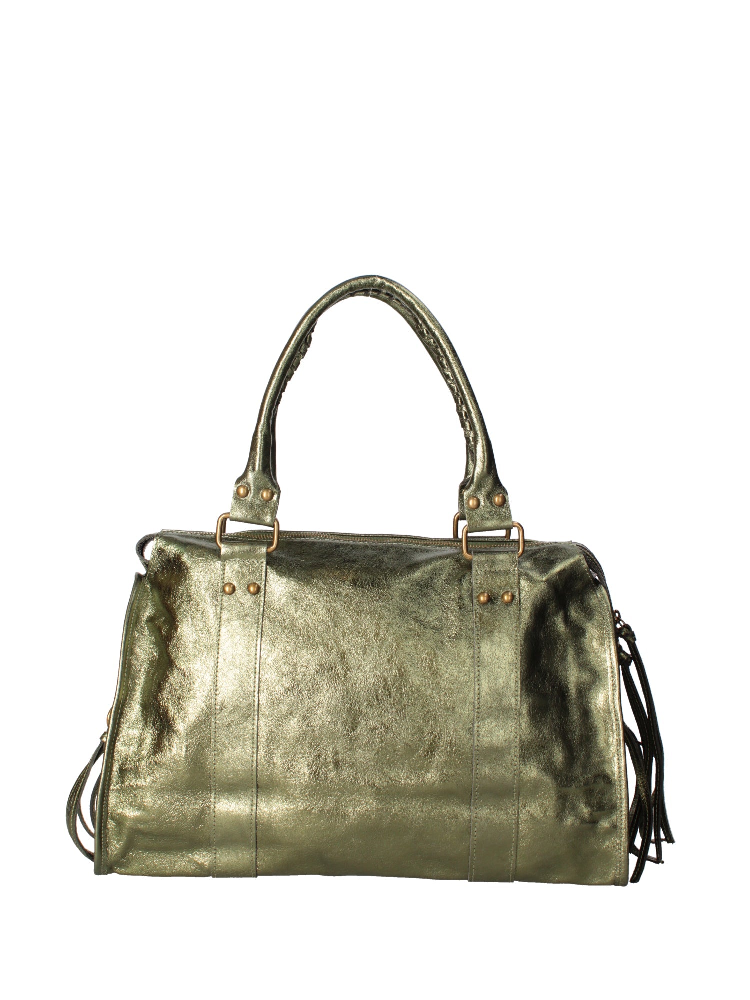 Novara Borsa a spalla da donna Vera pelle 06090 LM-L007 VERDE Chiara Ferretti