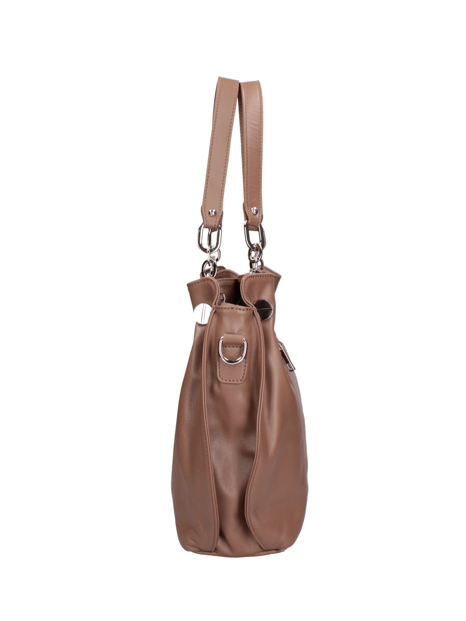 Ereba Borsa a mano da donna Made in Italy 100% pelle 3305-S40 TAUPE Chiara Ferretti