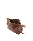 Pochette unisex in vera pelle Made in Italy 4404-TESTA DI MORO Alessia Firenze