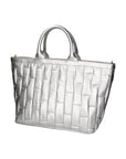 Olivia Borsa a mano da donna 100% pelle KAN 05-ARGENTO Chiara Ferretti