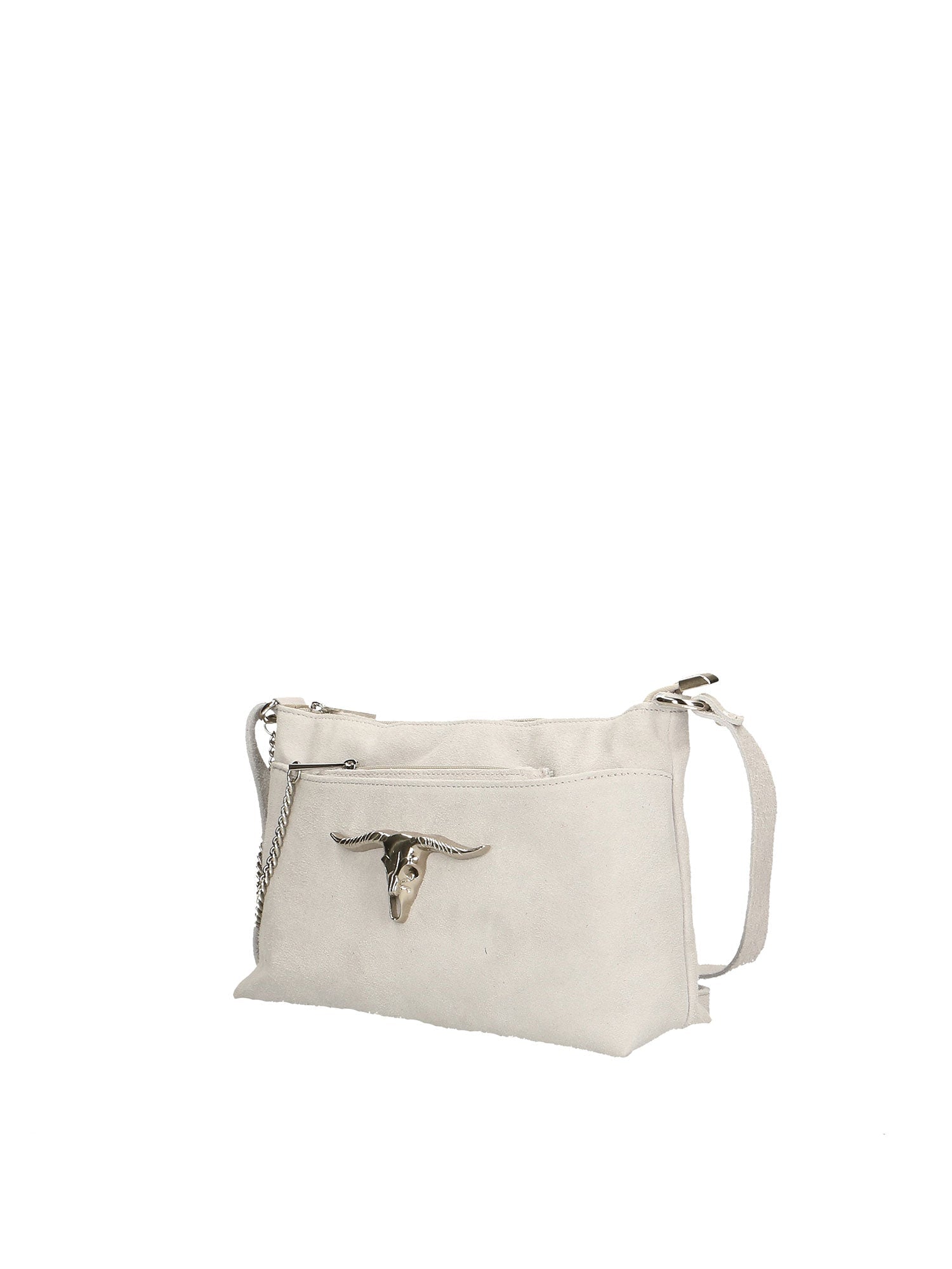 Embera Elite Borsa a tracolla donna Vera pelle scamosciata 8650-BIANCO Chiara Ferretti