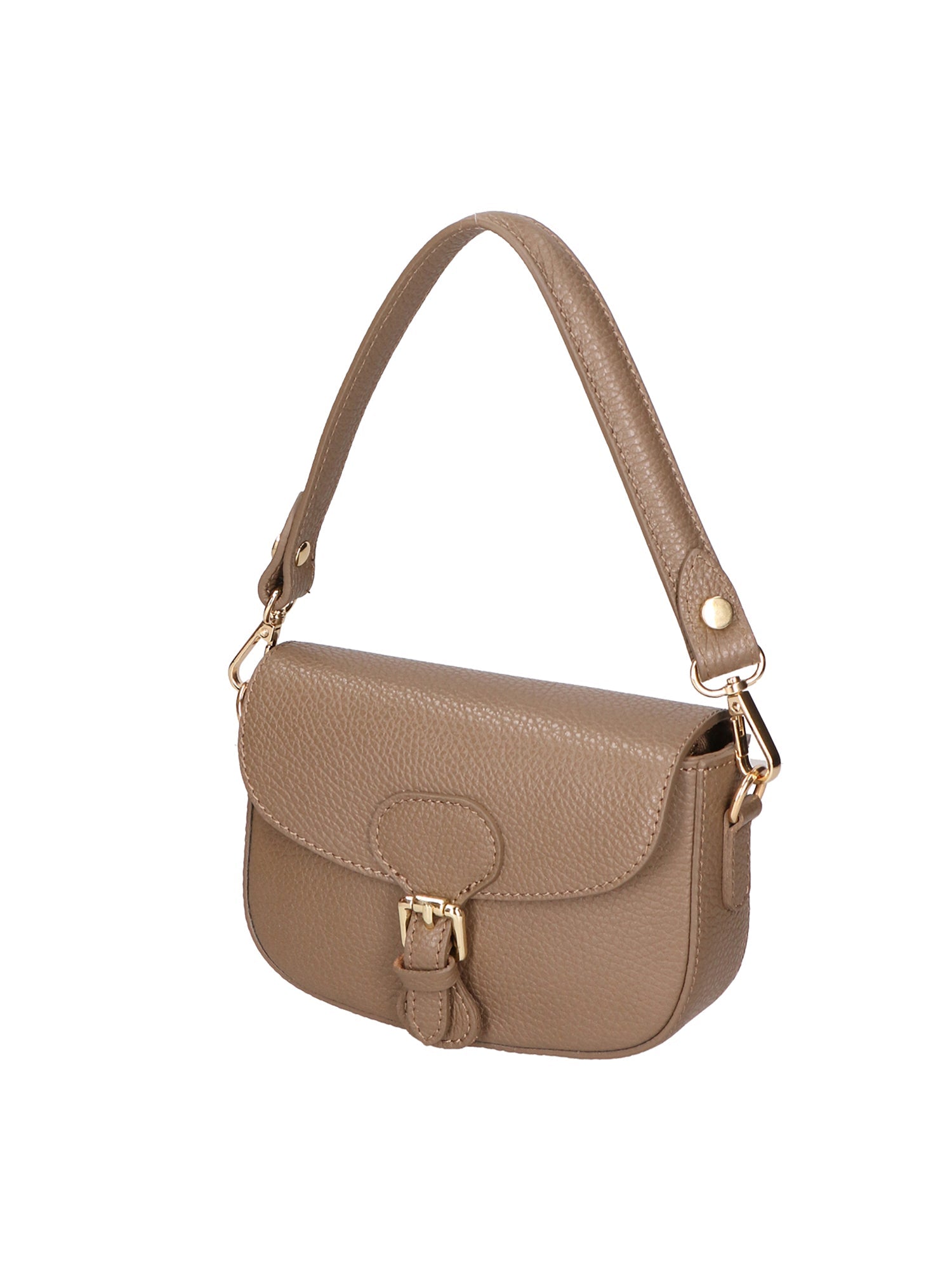 Viktoria Borsa a spalla da donna Vera pelle 06526-D40 TAUPE Chiara Ferretti