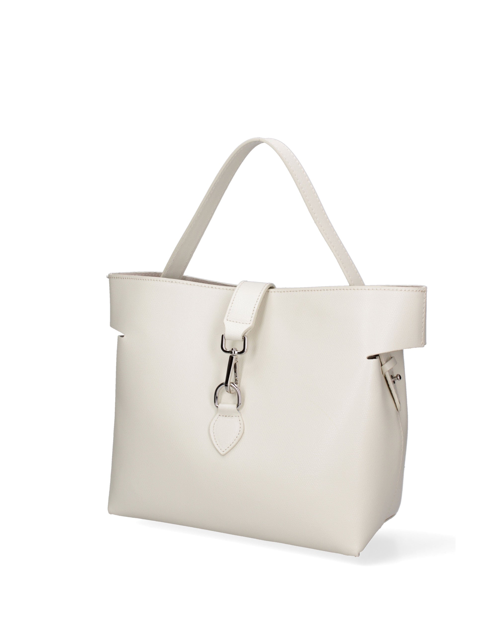 Liviana Borsa a mano da donna Vera pelle 07379-PL37 LATTE Chiara Ferretti
