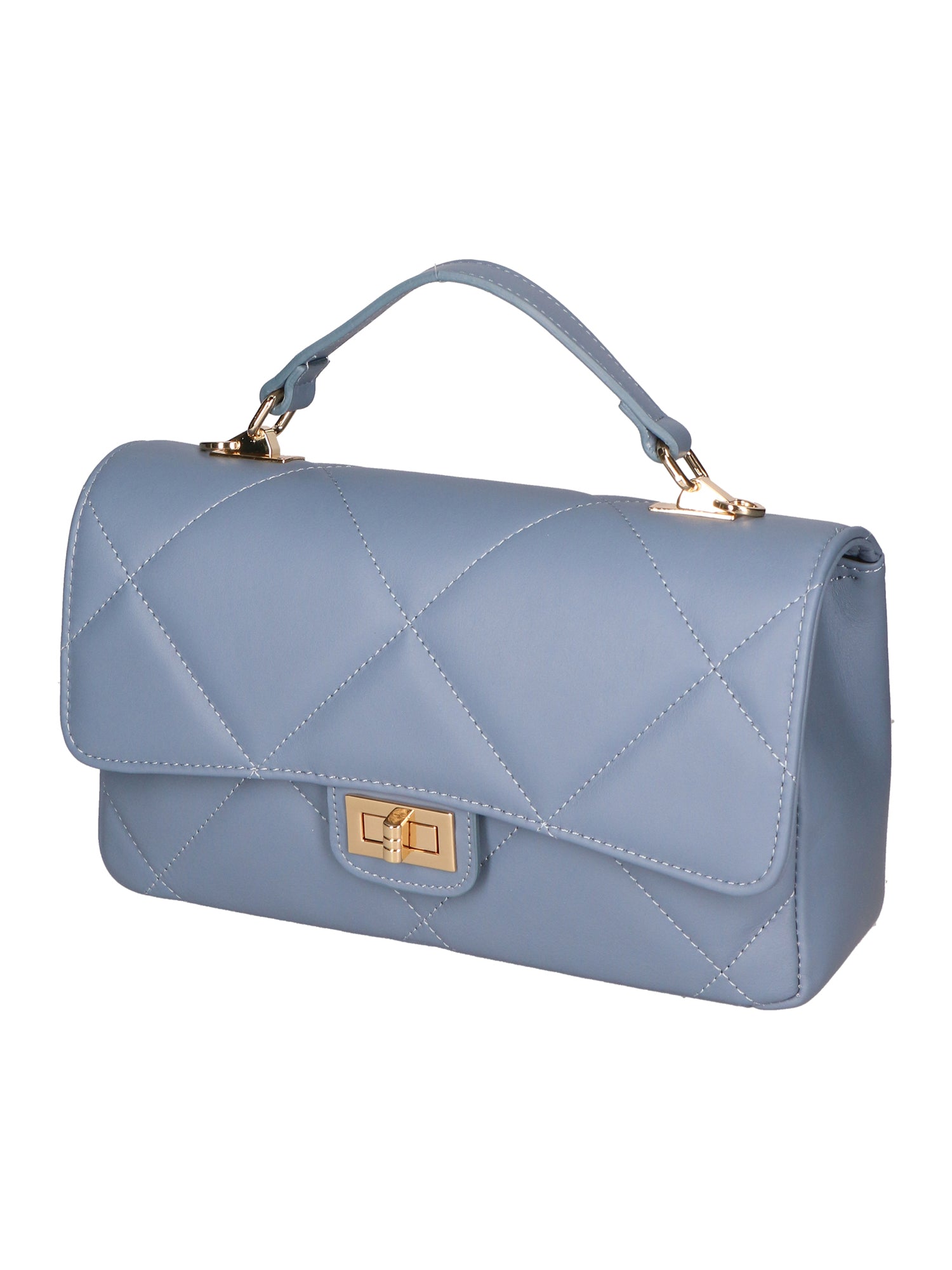 Vita Borsa a spalla da donna Vera pelle 06879-S41 CELESTE SCURO Chiara Ferretti