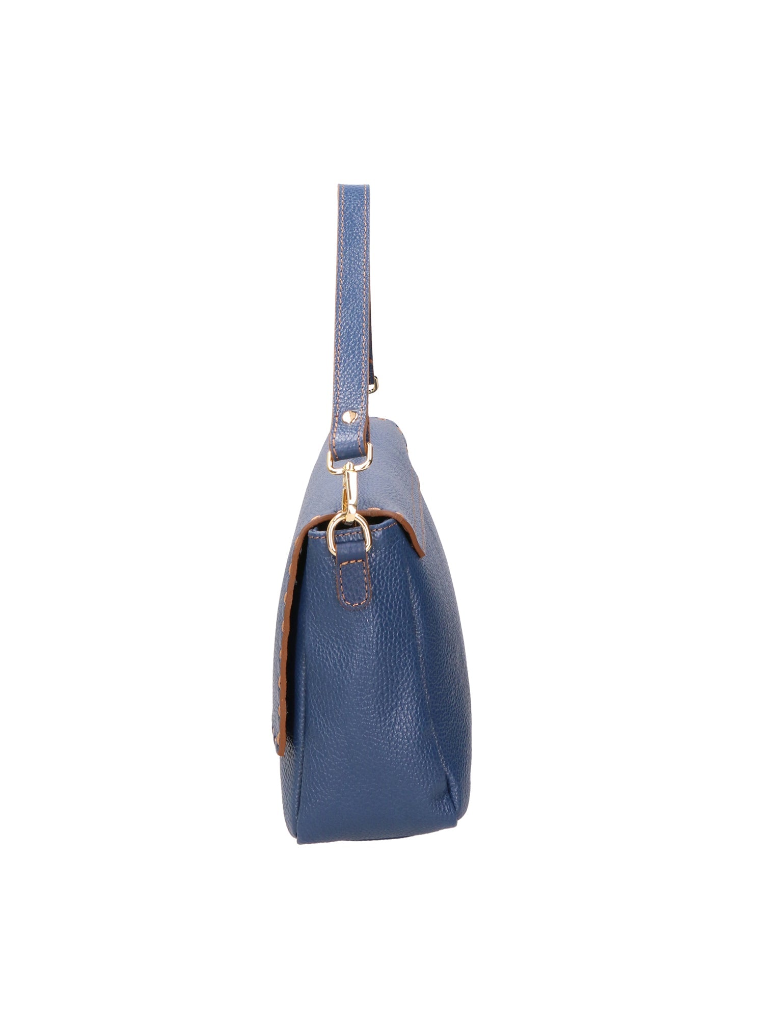 Walda Borsa a spalla da donna Vera pelle 06868-D24 BLU Chiara Ferretti
