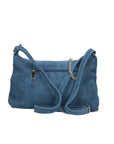 Embera Elite Borsa a tracolla donna Vera pelle scamosciata 8650-BLU Chiara Ferretti