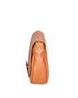 Bianca Borsa a tracolla da donna Vera pelle 10016 1020-S17 CUOIO SCURO Chiara Ferretti
