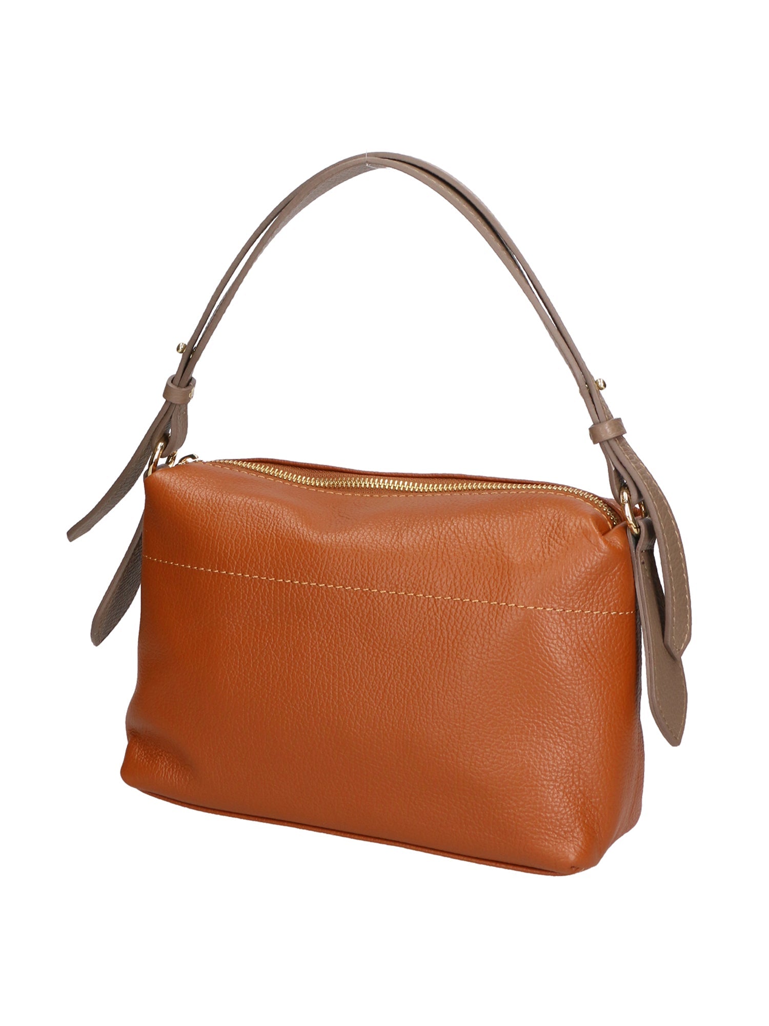 Vivienne Borsa a spalla da donna Vera pelle 06674-D17 CUOIO + D40 TAUPE Chiara Ferretti