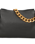 Ilda Borsa a spalla da donna Vera pelle 06110-D28 NERO BLACK Chiara Ferretti