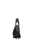 Solara Borsa a spalla da donna Vera pelle 06091 LM-L022 NERO Chiara Ferretti
