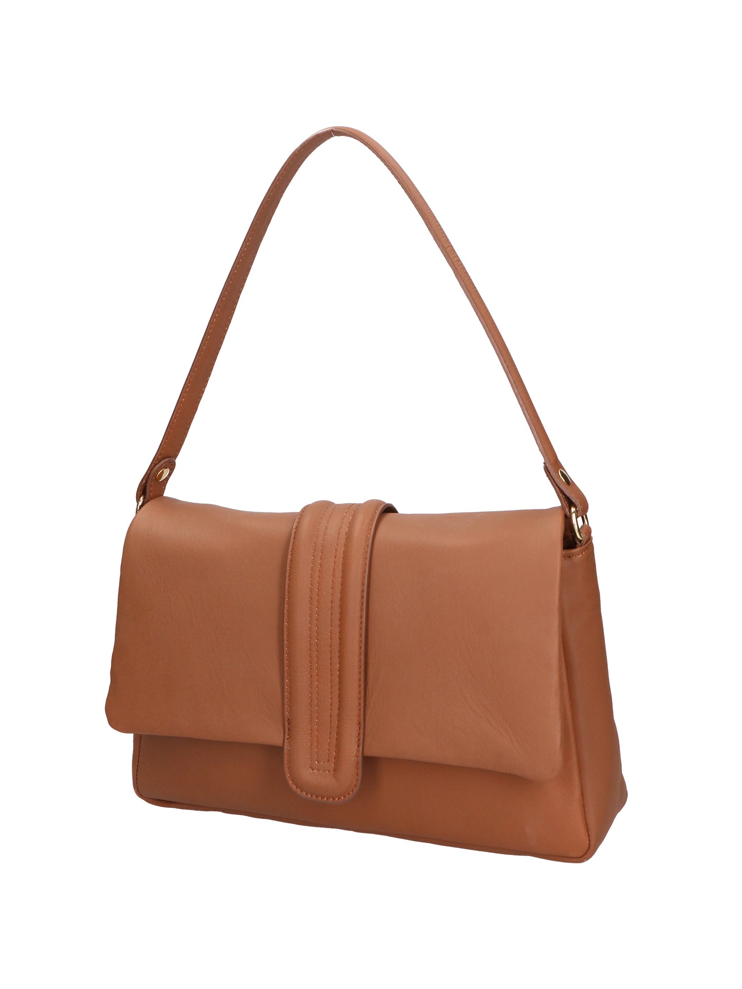 Jasmine Borsa a spalla da donna Vera pelle 06496-S17 CUOIO SCURO Chiara Ferretti