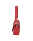 Viktoria Borsa a spalla da donna Vera pelle 06526-D10 ROSSO SCURO Chiara Ferretti