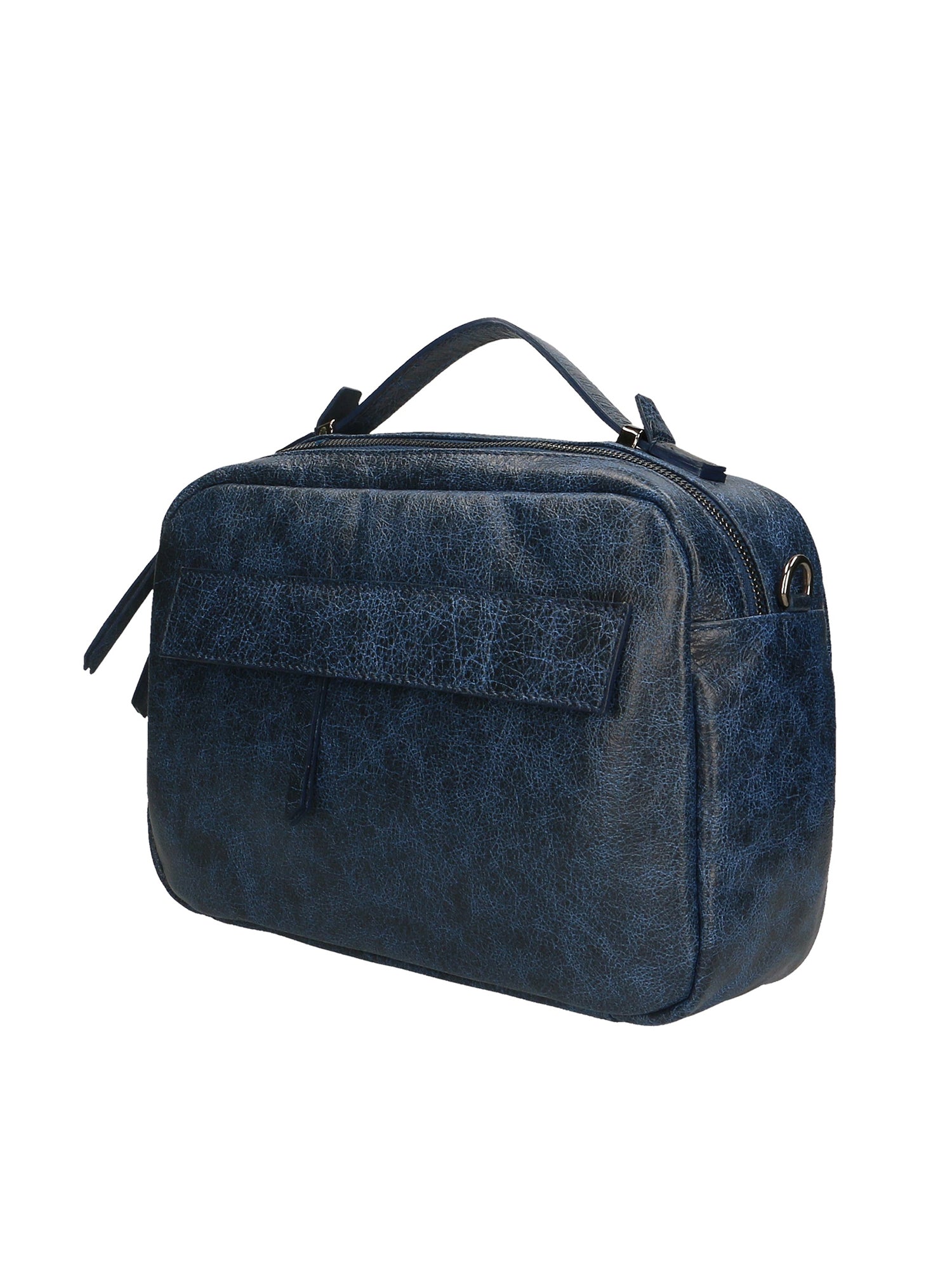 Vera Pelle 6542-BLU BLUE Borsa a mano unisex Modello Avelon Chiara Ferretti