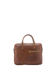 Borsa a mano unisex in vera pelle Made in Italy 4318-TESTA DI MORO Alessia Firenze