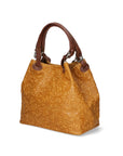 Elenia Borsa a mano da donna Vera pelle 80049-031 CUOIO SCURO Chiara Ferretti