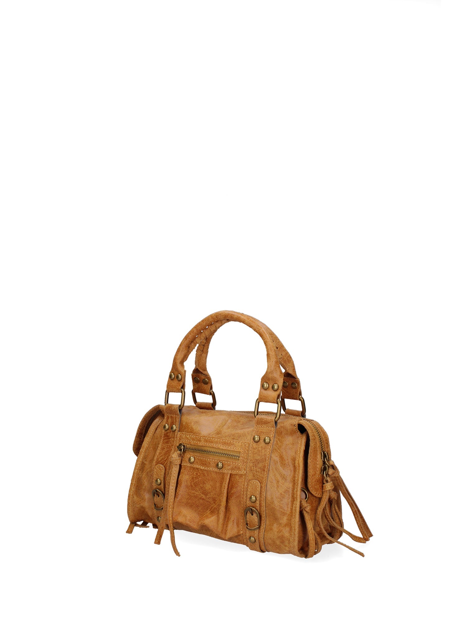 Erisia Borsa a spalla da donna Vera pelle 06091-031 CUOIO SCURO Chiara Ferretti